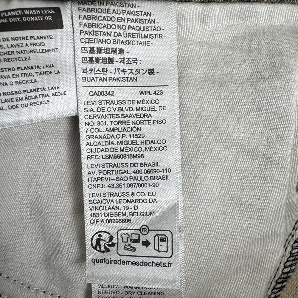Levi's 314 Shaping Straight Floral Jeans Women's 31x30 Mid‎ Rise NWT HyperSoft - Picture 6 of 15